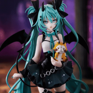 Handmade Little Devil Hatsune Miku Raccoon Dark Angel Figurine