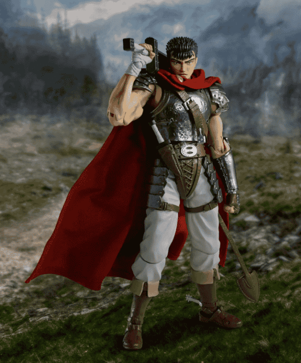 Original Bandai Berserk Guts SH Figuarts Action Figure SHF Anime Model Toy 16CM