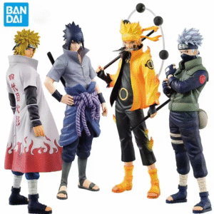 Bandai Naruto Shippuden Anime Figures Uchiha Sasuke Kakashi Minato 20cm