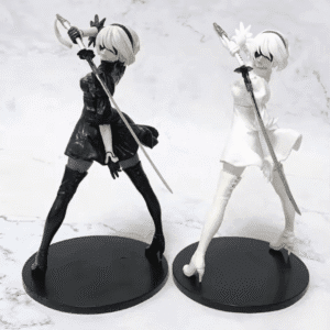 Hot 18CM Yorha 2B Black and White Series Anime Figure