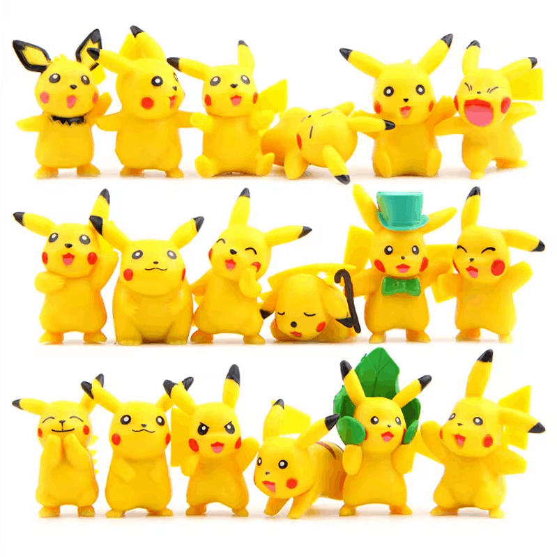 Pokemon Pikachu Mini Figures 18pcs Set 3–6cm