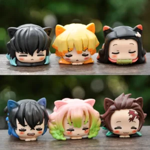 Demon Slayer Chibi Figurines Lying Down